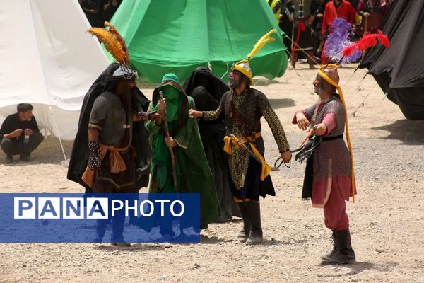 مراسم خیمه سوزی هیات «خیام الحسین» در قم