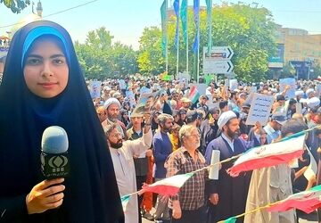 گزارش میدانی خبرنگار پانا از خروش انقلابی مردم قم در راهپیمایی ضدصهیونیستی