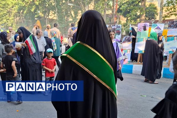 حضور پرشور مردم شهریار در راهپیمایی کیلومتری غدیر 