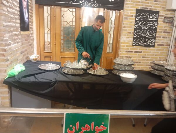 چایخانه حضرت زهرا(س) نیشابور در چهارمین شب 
