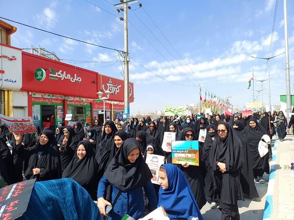 راهپیمایی روز جهانی قدس در شهرستان شیروان 