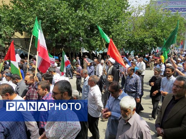 حضور پرشور مردم شهرستان بجنورد در راهپیمایی حمایت از غزه 