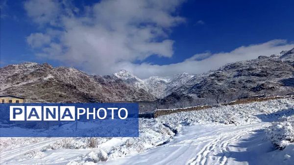 سفیدپوش شدن روستاهای یزد به روایت تصویر