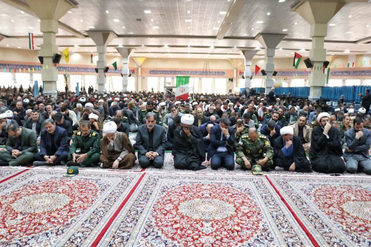 آیین یادبود شهیدان خدمت در مصلای امام خمینی(ره)  شهرستان بجنورد