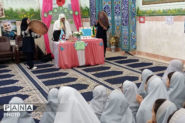 جشن میلاد حضرت زینب(س) در دبستان شهید آقچه‌لو رباط‌کریم