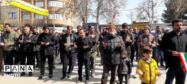 حضور مقتدر مردم آشخانه در راهپیمایی روز قدس