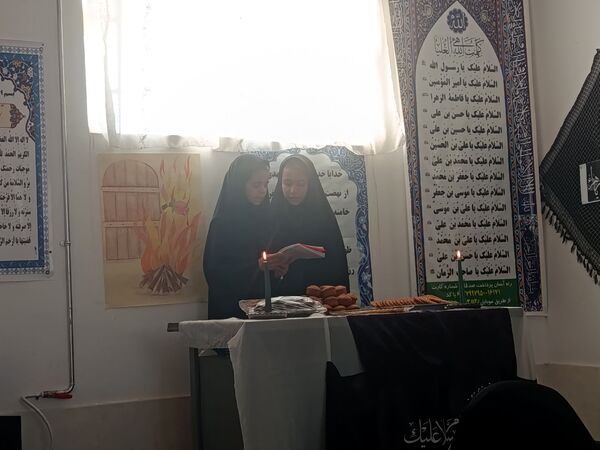 مراسم سوگواری شهادت حضرت فاطمه زهرا س در مدرسه گلشاد خلیل آباد 