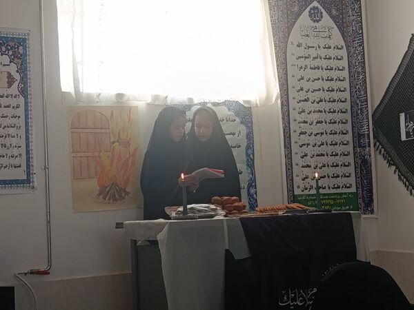 مراسم سوگواری شهادت حضرت فاطمه زهرا س در مدرسه گلشاد خلیل آباد 