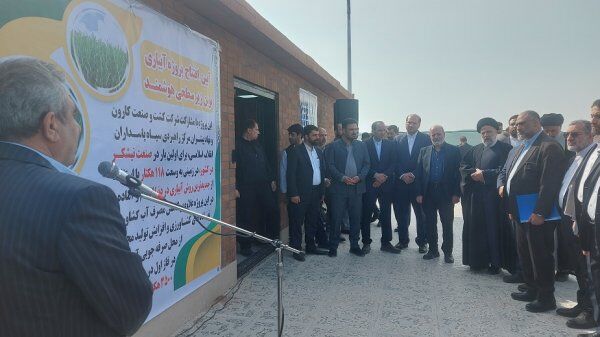 افتتاح اولین پروژه «آبیاری نوین زیرسطحی هوشمند» با حضور رئیس‌جمهور