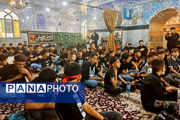 دوازدهمین دوره سوگواری سراسری احلی من العسل با حضور نوجوانان حسینی در شهرستان قرچک 