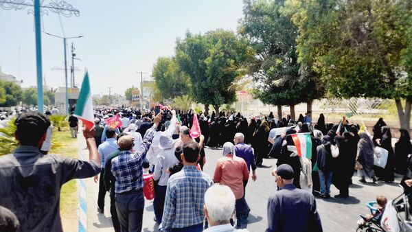 راهپیمایی خشم و نصر در بندرعباس