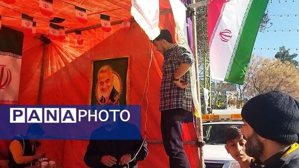 لحظاتی از آماده سازی موکب ها برای مهمانی کیلومتری نیشابور 