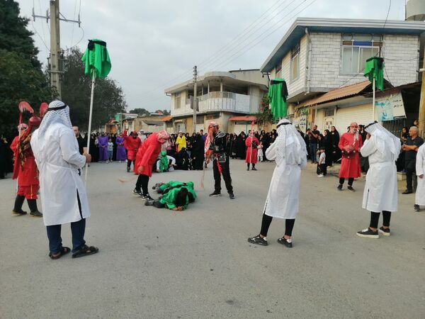 اجرای نمایش آیینی در روستای مهدیرجه گلوگاه 