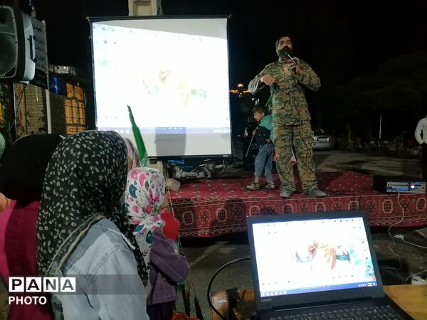 برگزاری اجتماع شبانه در حسینیه شهدای شهر بار 