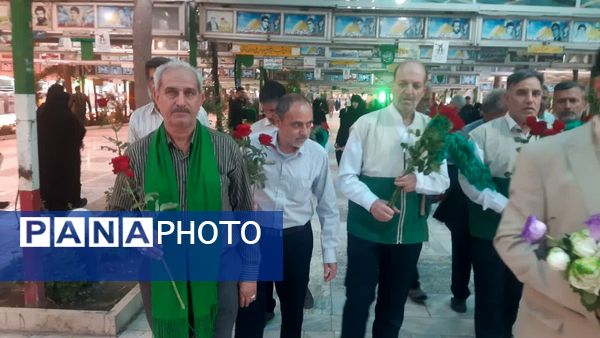 گلباران مزار شهدای سادات در قم