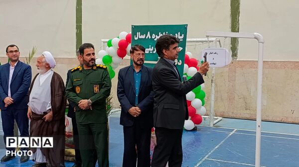 طنین آیین نمادین زنگ مهر و مقاومت در هنرستان خدیجه کبری شهرستان میبد
