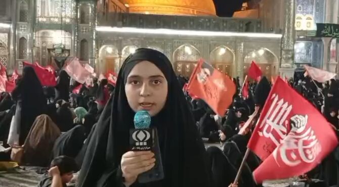 حضور پرشور بانوان در مراسم چهلم رهبر شهید