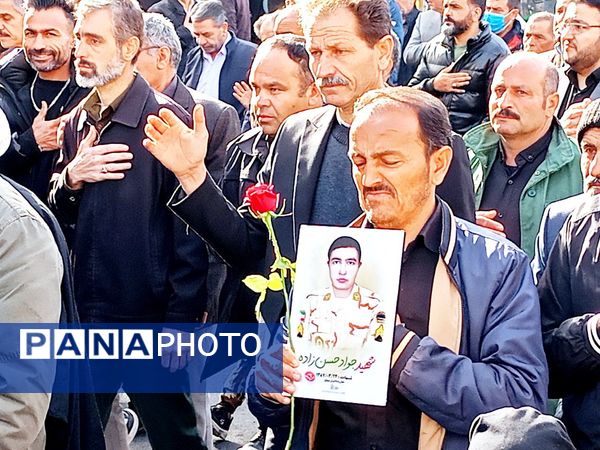 تشییع با شکوه شهید جوادحسن زاده شهید مرزبانی فراجا