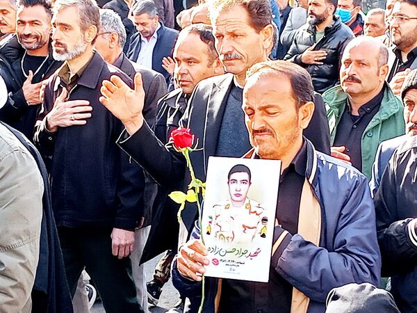 تشییع با شکوه شهید جوادحسن زاده شهید مرزبانی فراجا
