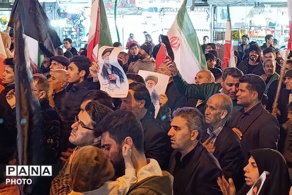 اجتماع مردم باقرآباد قرچک در سوگواری و انتقام جویی شهادت رهبر فرزانه ایران