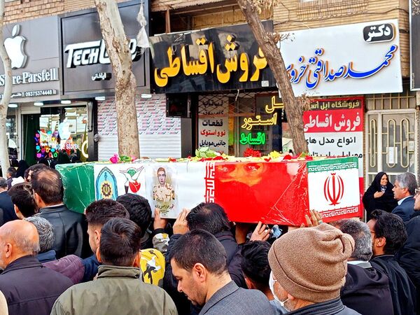 تشییع با شکوه شهید جوادحسن زاده شهید مرزبانی فراجا
