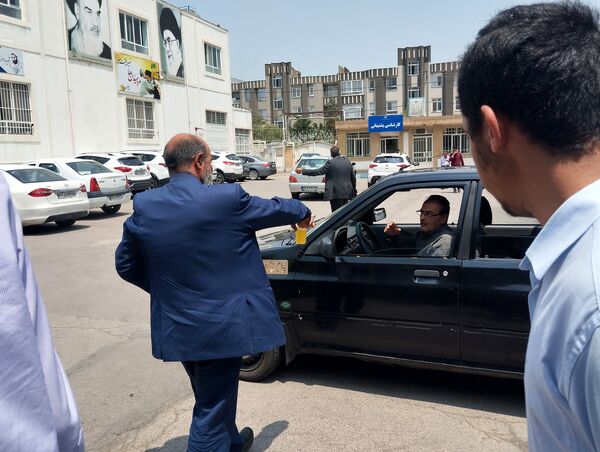 موکب دبیرستان ناصر در آموزش  و پرورش ناحیه ۷