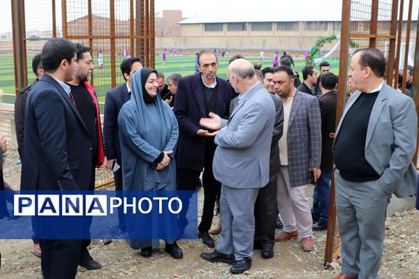 آیین افتتاحیه زمین ورزشی چمن مصنوعی اورین