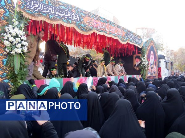 استقبال از شهدای گمنام در شهرستان بجنورد 