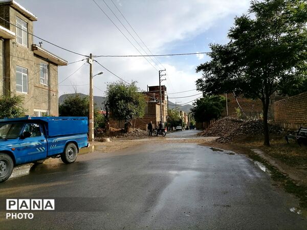 بارش شدید باران در اواخر خرداد ماه در شهر بار 