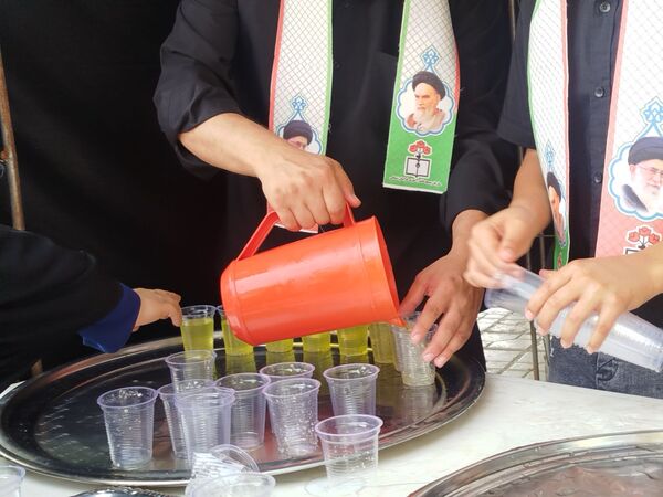 برپایی موکب دانش‌آموزی در روز اربعین حسینی در فاروج