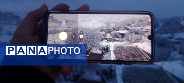 بارش برف در میانکوه 