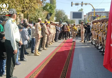 تشییع پیکر سرباز مدافع وطن، هادی جوادی در اردبیل