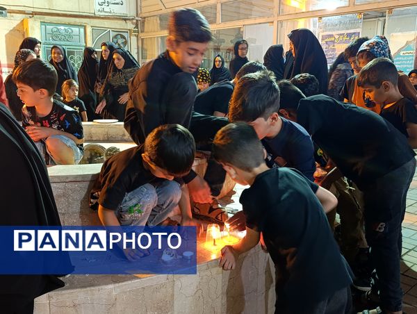 مراسم شام غریبان شهدای دشت کربلا در مسجد صاحب الزمان آشخانه 