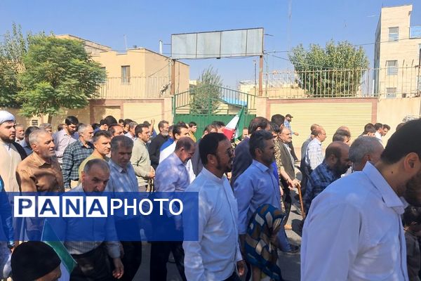 همبستگی مردم ولایتمدار نسیم‌شهر در راهپیمایی علیه رژیم صهیونیستی