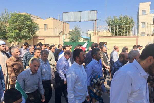 همبستگی مردم ولایتمدار نسیم‌شهر در راهپیمایی علیه رژیم صهیونیستی