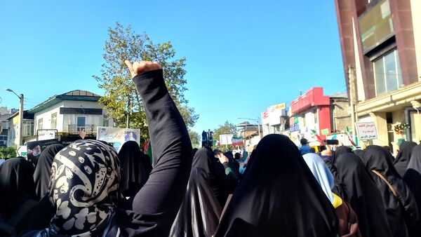 راهپیمایی ۱۳ آبان در قائمشهر
