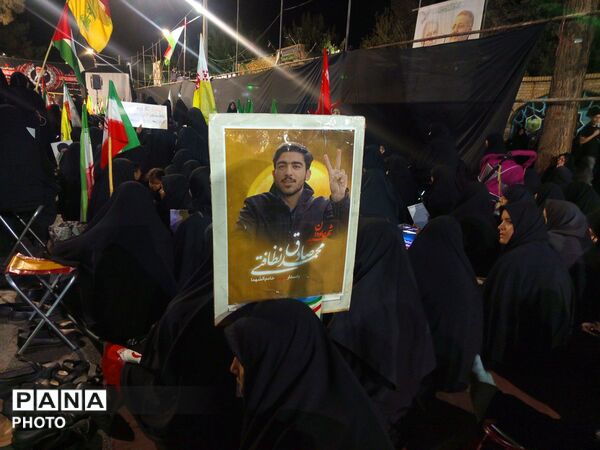 عزاداری گسترده در خیابان خرمشهر کاشمر همزمان با اجتماعات شبانه