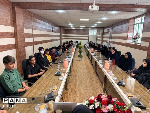 نشست صمیمانه دانش‌آموزان پانا با مسئول سازمان دانش‌آموزی شهرستان نهبندان
