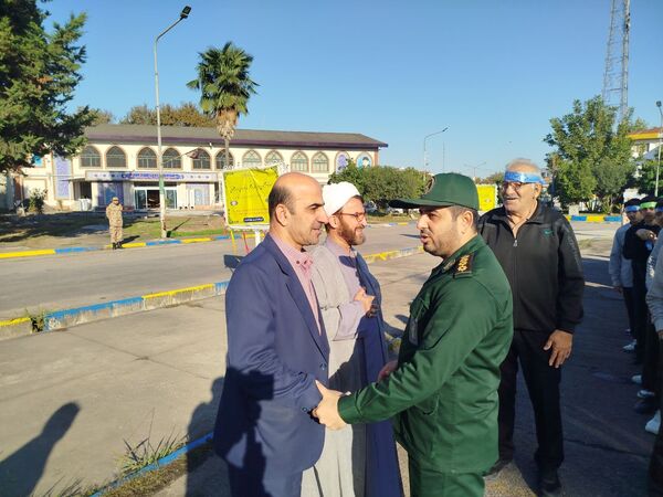 برگزاری صبحگاه مشترک دانش‌آموزی شهرستان هزار سنگر آمل 