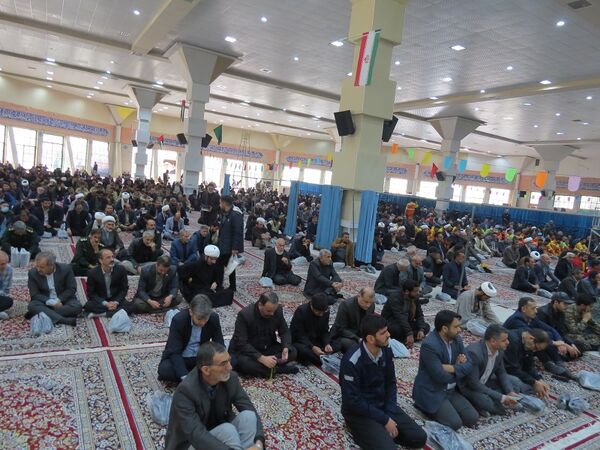 مراسم عزاداری شهیدان خدمت در مصلای امام خمینی(ره)  شهرستان بجنورد