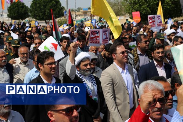 راهپیمایی روز قدس در تنگستان