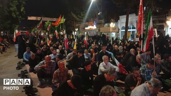 مراسم باشکوه عزاداری محرم همراه با تجمع در مسجد جامع شهرستان نیشابور