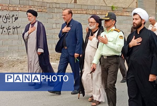 پیاده‌روی جاماندگان اربعین در میاندورود 