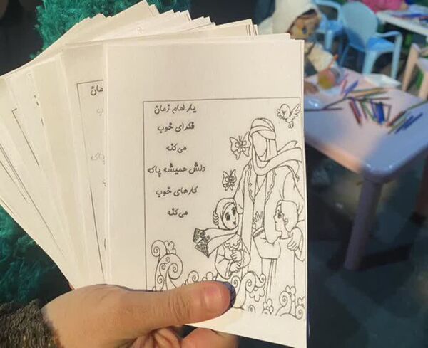 غرفه کودک هیئت انصارالحسین (ع) در جشن نیمه شعبان آزادشهر