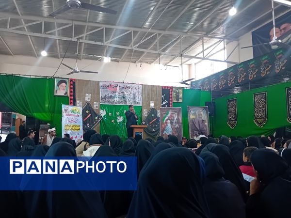 اعزام دانش‌آموزان دختر آشخانه به اردوی راهیان نور