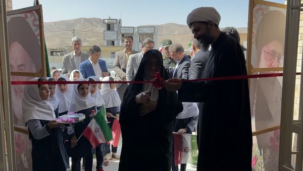 افتتاحیه مدرسه بازسازی شده ستارزاده شهرستان شیروان