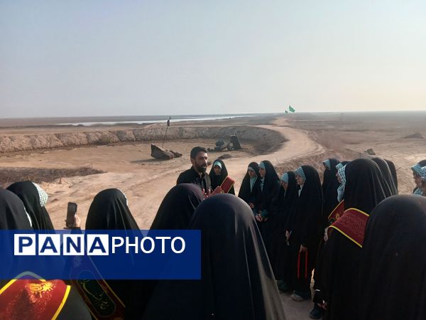 بازدید دانش آموزان خادم الشهدا از طلائیه 