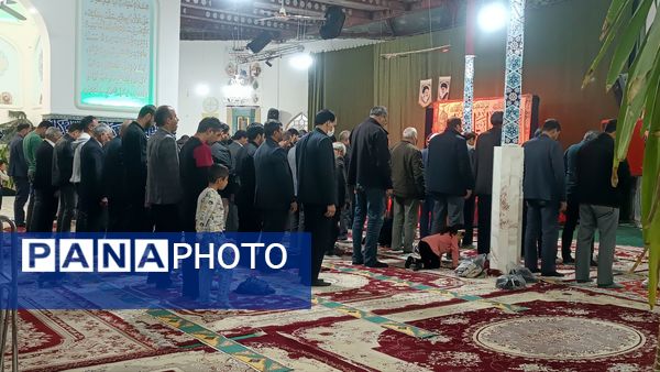 تشییع پیکر شهید گمنام در شهرستان کاشمر 