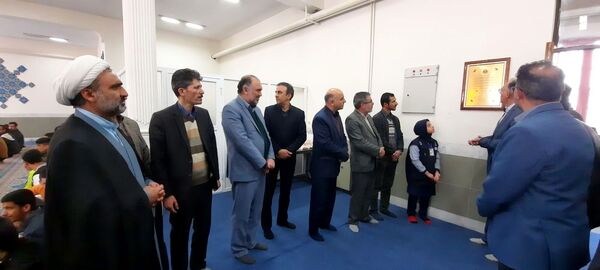 افتتاح نمازخانه هنرستان شبانه‌روزی کار و دانش خاص عبدالحسین تنباکوچی
