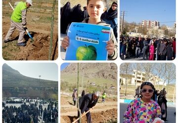 همایش پیاده‌روی به مناسبت روز زمین پاک در فریدونشهر